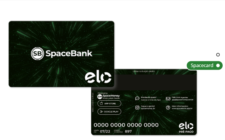 Cartão pré-pago Space Money